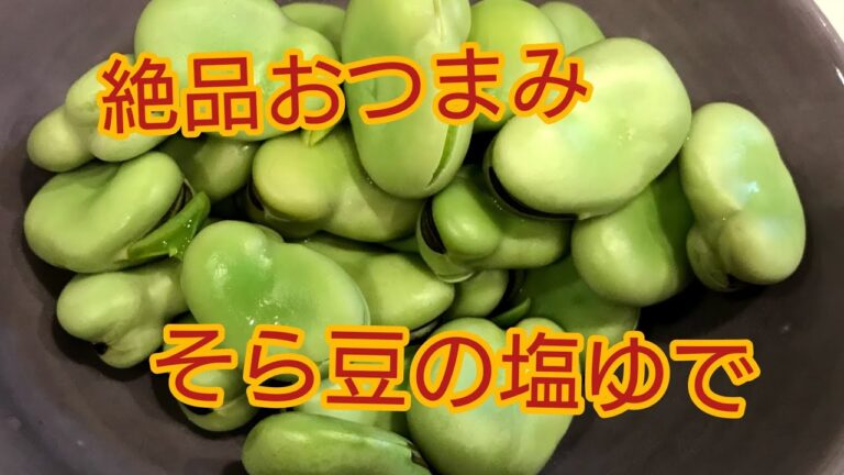 【３人育児主婦が作る】そら豆の塩ゆで【定番おつまみ】