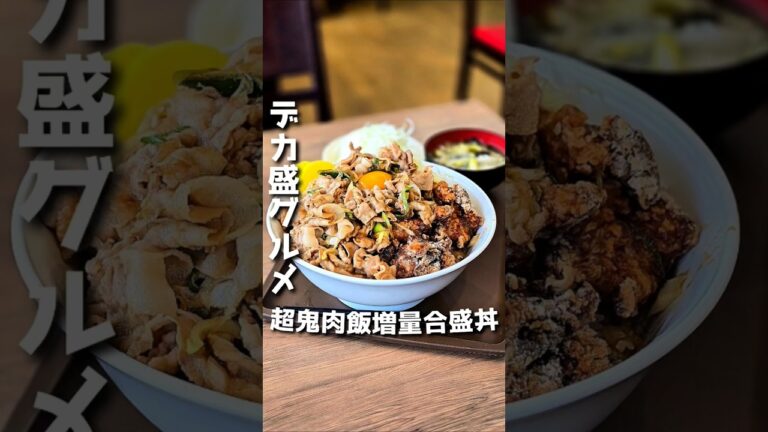 超鬼盛り合い盛り丼【伝説のすた丼 太田店】#群馬グルメ#japanesefood