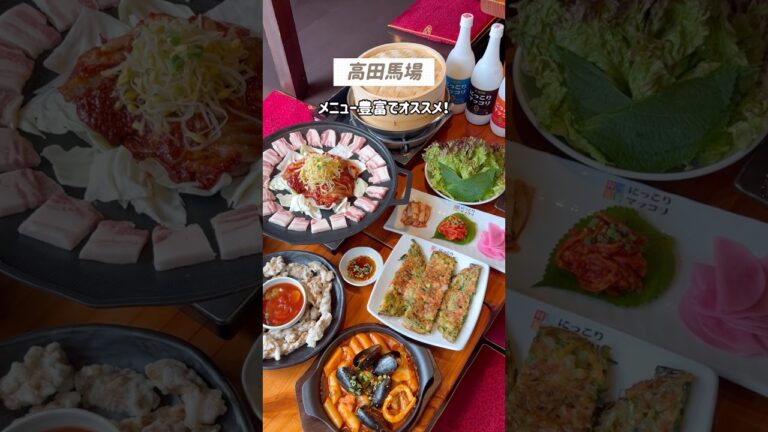 有名マッコリ会社のお店🌈高田馬場で韓国料理ならこちら！#koreanfood
