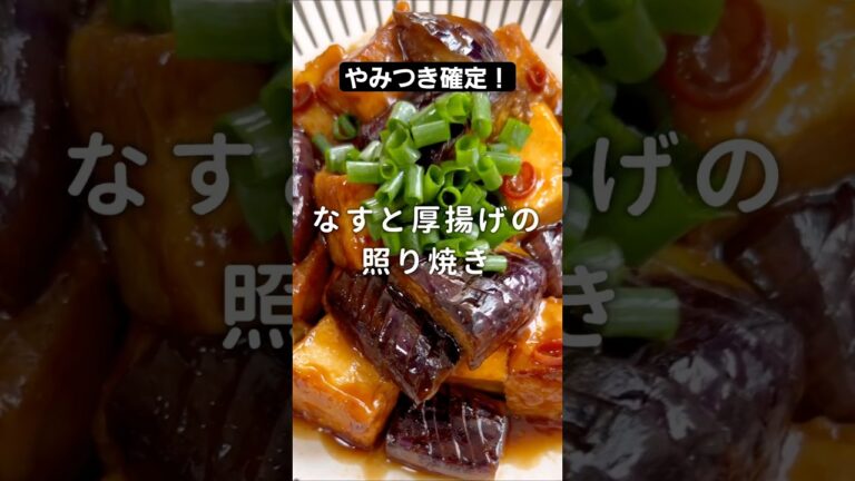 【15分で完成】なすと厚揚げの照り焼き #材料と作り方は概要欄 #なす #なすレシピ #節約 #簡単レシピ #厚揚げ #料理 #料理動画 #簡単レシピ #フーディストノート #フーディスト