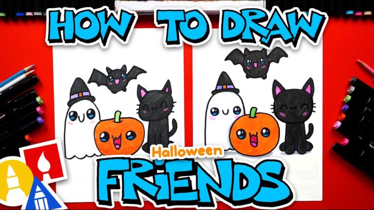 How To Draw Halloween Friends