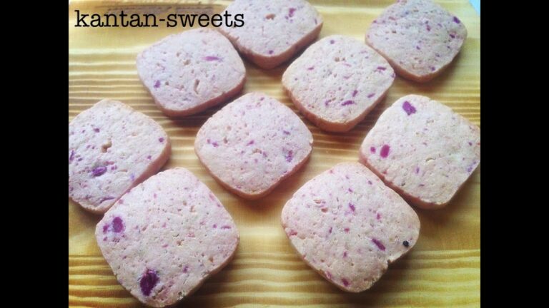 紫芋のサクサククッキーの作り方♪アイスボックスで可愛い紫色に～