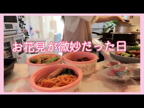 【お弁当】お花見が微妙だった日。