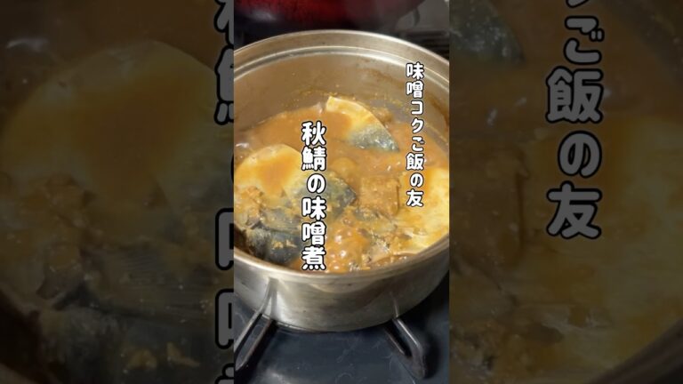 【秋鯖の味噌煮】味噌コクご飯の友。#料理 #煮る #簡単レシピ #鯖 #味噌