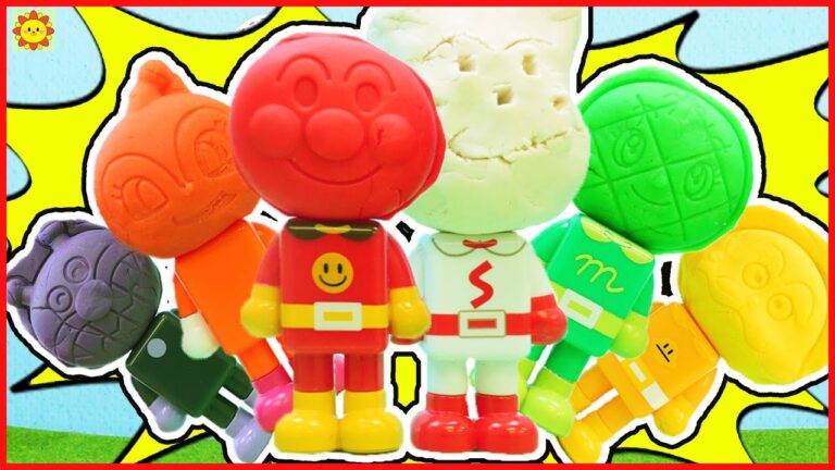 アンパンマンパチッと変身の頭から何が出てくるかな？ 粘土 play doh ねんど カラフル アニメ animation anpanman clay  *SUN SUN KIDS TV*