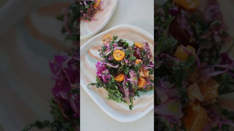 【レシピ】切って混ぜるだけ。カルフォルニア風金柑とケールのサラダ #金柑 #レシピ #暮らし