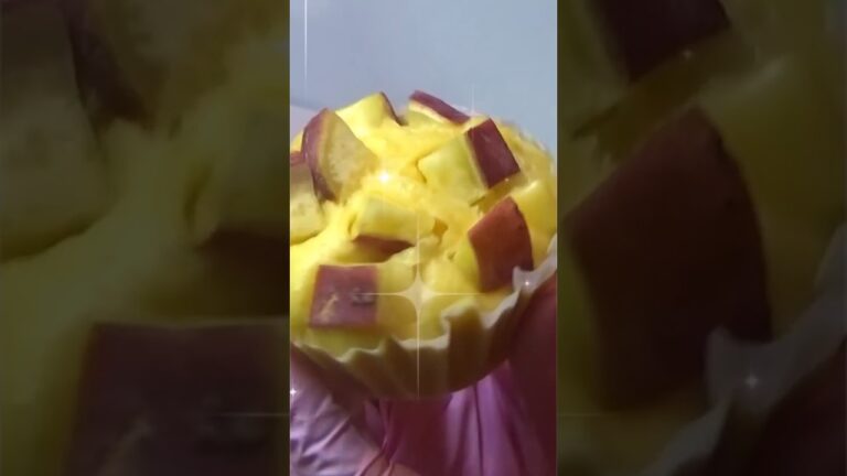 フライパンで簡単さつまいも蒸しパン‼️#さつまいもスイーツ #shorts #蒸しパン #ホットケーキミックス