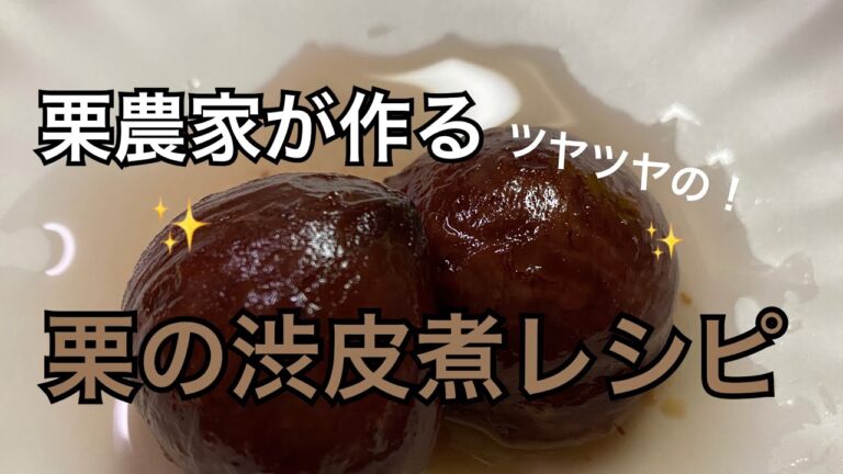 今が旬！栗の渋皮煮レシピ 実際の栗農家でも作っています #栗レシピ #簡単レシピ #栗の渋皮煮