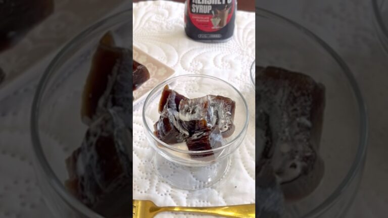 #レンジで簡単コーヒーわらび餅#コーヒーわらび餅#わらび餅#レンジで簡単 #材料3つ #簡単レシピ#混ぜて冷やすだけ #簡単美味しい #かんたんおやつ