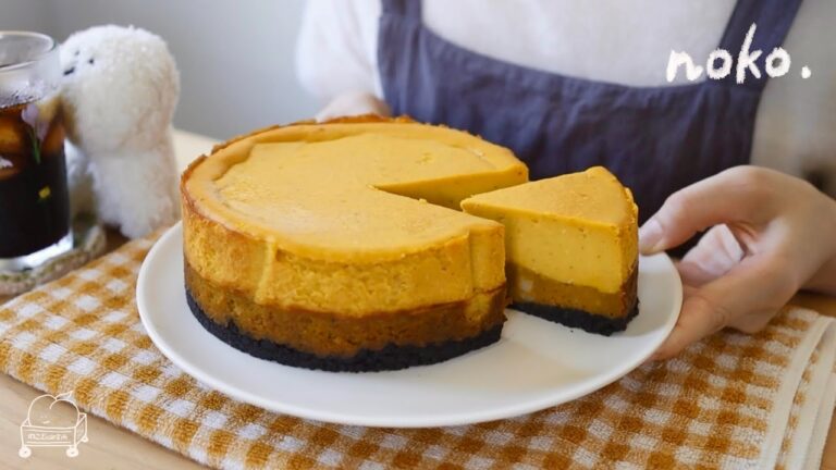 激うま!!冷凍栗かぼちゃで作る絶品2層のチーズケーキ🎃🧀おいしすぎる私の自慢のレシピ‼︎