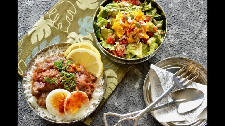 【お弁当作り】さば缶カレー弁当の作り方〜How to make Japanese bento lunch box〜