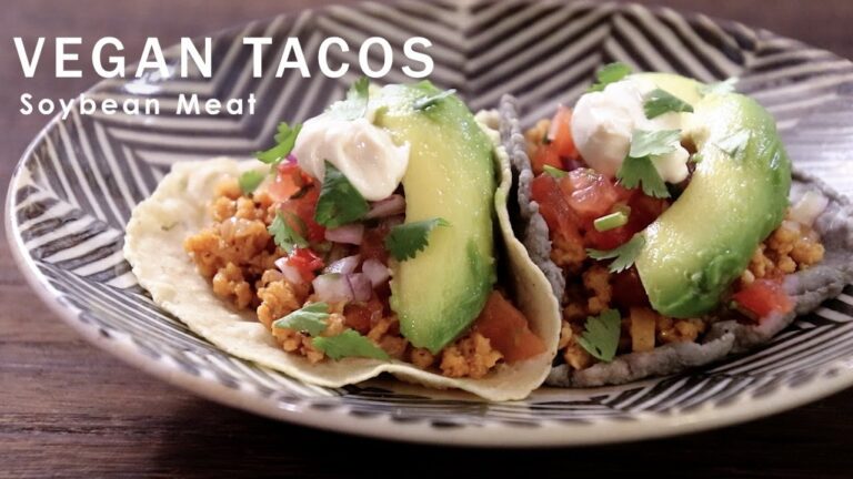 【ビーガンタコス】大豆ミートで本格メキシカンタコス！//How to make Vegan Tacos - soybean meat