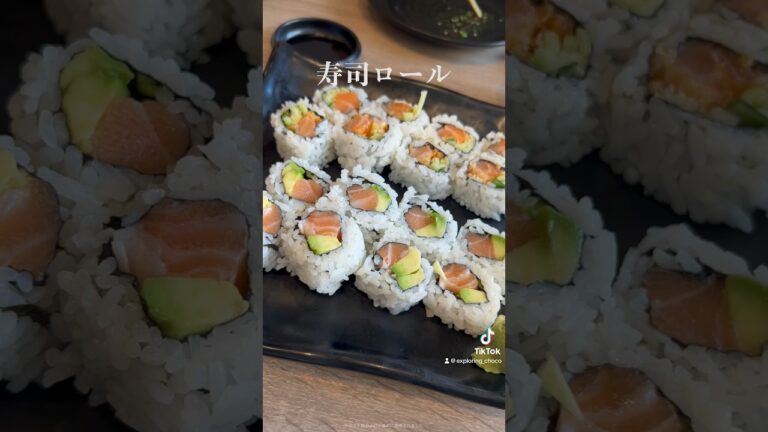 【Vancouver】寿司ロール意外とハマっちゃうんだなぁ🍣#旅行 #vlog #大学生 #travel #留学 #vancouver #canada #バンクーバー #fyp #japanese