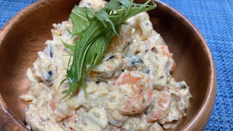 【平田食堂3分クッキング】冷凍シーフードミックスで絶品クリームチーズマヨ明太焼き