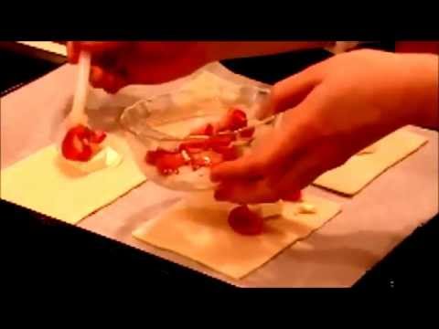 KAGOME トマト 料理レシピ　トマトとチーズのおつまみパイ