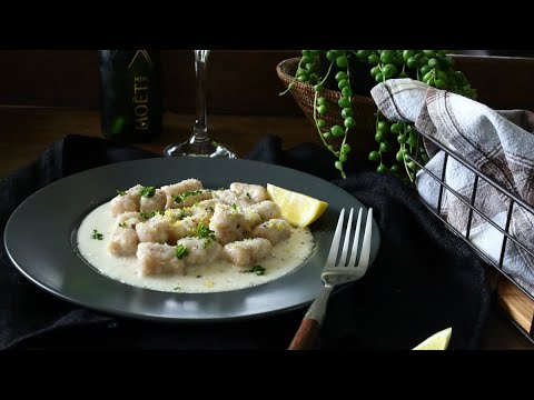 Lemon cream gnocchi お家で手作り・じゃがいものニョッキ（卵なし）