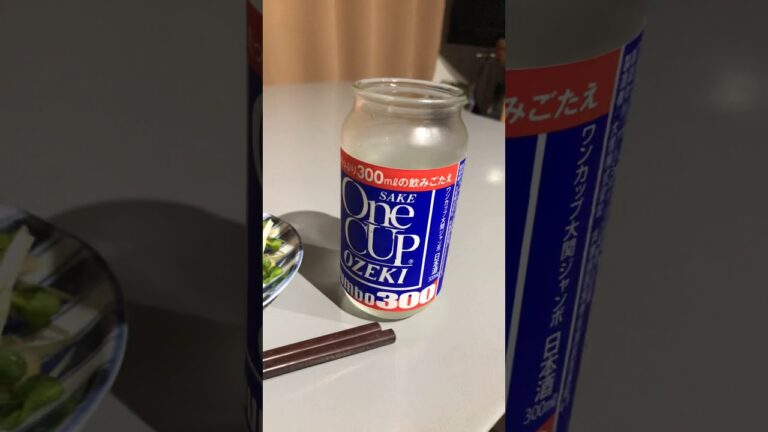 晩酌はワンカップ大関