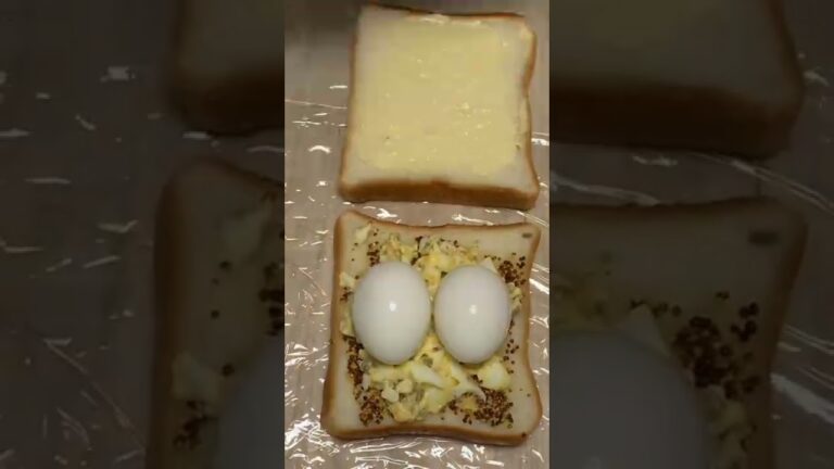 【#43 たまご×たまごサンド】#shorts #たまごサンド #eggsandwiches #練習 #ピクルス