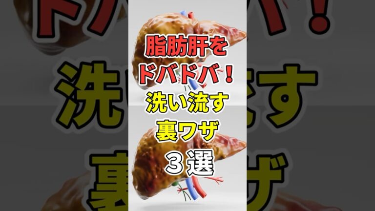 脂肪肝をドバドバ洗い流す裏ワザ！【NAFLD/肝硬変/肝がん/脂肪肝】#shorts #脂肪肝
