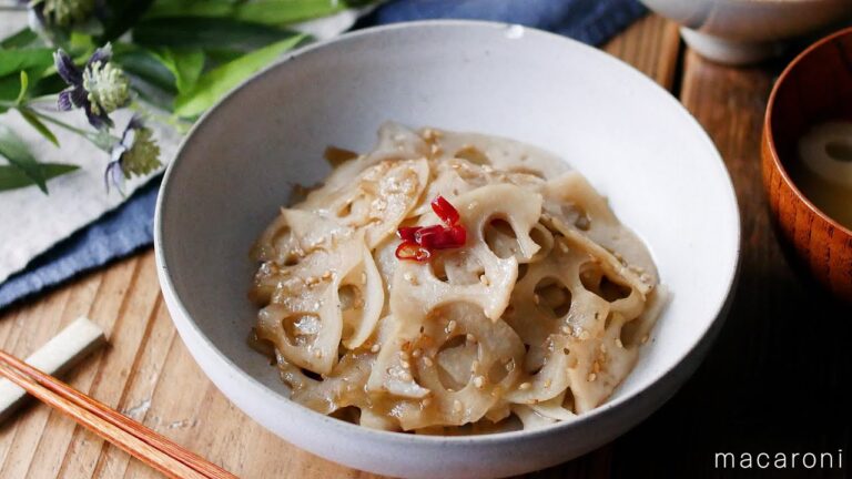 【れんこんのきんぴら】副菜の定番！シャキッと食感でやみつき確定♪