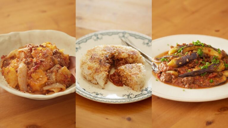 【作り置きミートソースアレンジ三品 】パスタだけじゃない！簡単アレンジレシピ！