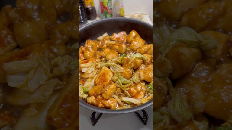 30kg痩せた男が食べている"鶏と白菜の旨とろ煮"の作り方を紹介します！#shorts #short