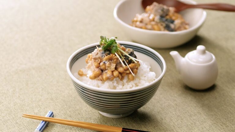 意外に合う！さば缶納豆ごはん