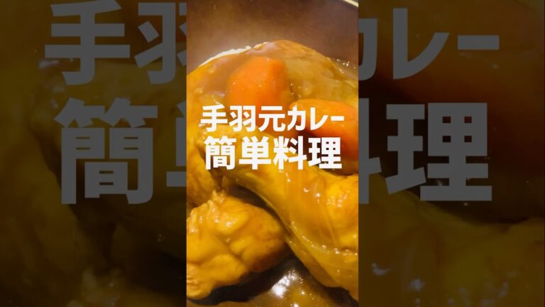【簡単おかず】めちゃ美味い手羽元カレー食いたいなら！この作り方♫お店行かなくてもいいよ‼︎#簡単レシピ #おいしい #shorts