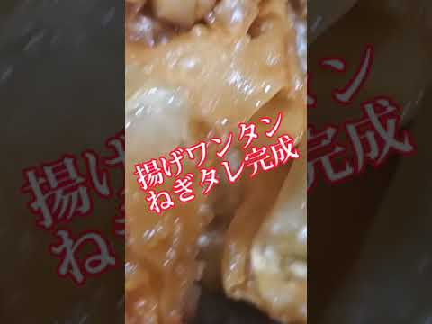 【ちょこっとおつまみ】#212 ワンタンでちょこっと❇️ 揚げワンタンねぎタレ❇️ サックと美味しい❇️