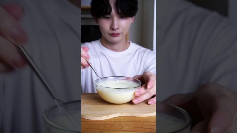 材料4つで豆腐プリン作ってみました。 #shorts