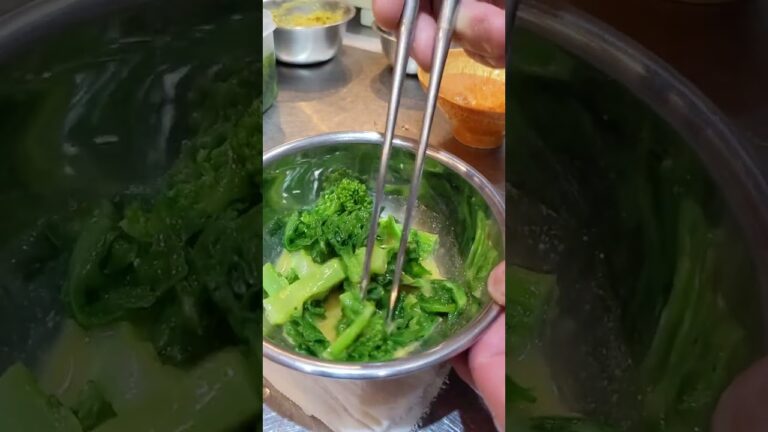 本格和食【菜の花辛子和え】この爽やかな辛味がタマらんね〜♡