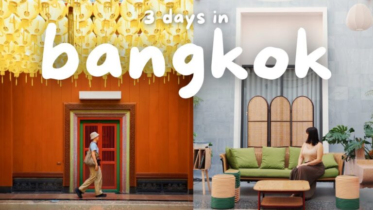 3 Days in Bangkok Thailand Vlog 🇹🇭 Best Chinatown Street Food, Cafes, Where to Stay in Bangkok