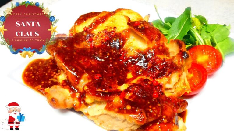 クリスマスチキンソテーの作り方/万能ハニーマスタードソース