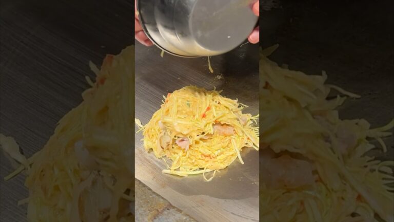 【山芋だけで焼き上げるふわふわヘルシーお好み焼き！】#japanesefood  #名古屋グルメ
