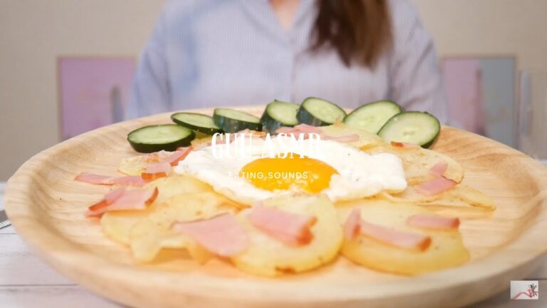 【咀嚼音】じゃがいものエッグガレット【モッパン】