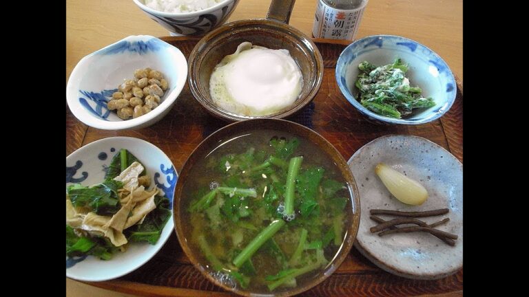 大根葉の味噌汁で朝食　#Shorts