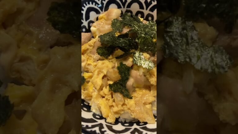 【おうちグルメ】親子丼　冷奴　油揚げと豆腐の味噌汁