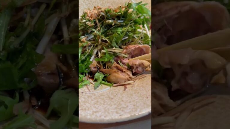 まじで骨までほろほろ崩れる蒸し鶏がうますぎた【孤独のグルメ】