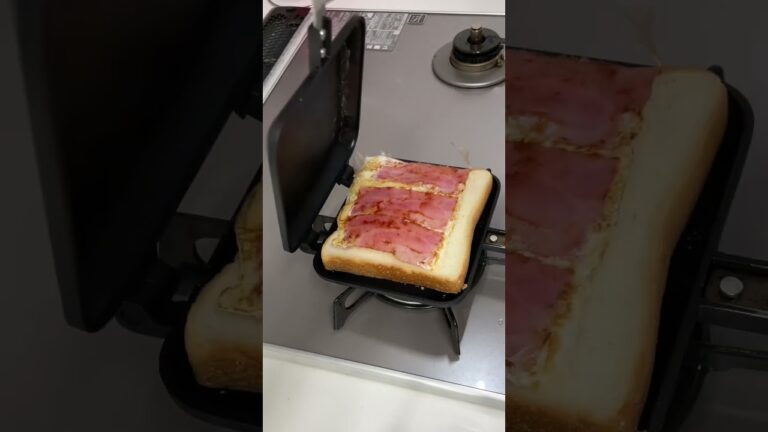 【ホットサンド】ベーコンエッグチーズで最高な朝食