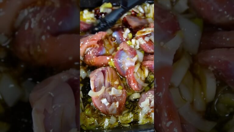 鶏の砂肝のアヒージョ🐓