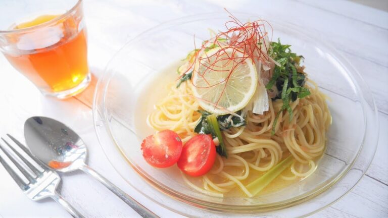☆梅が美味しい冷製パスタ☆【料理/レシピ】じゃこと梅干を使った冷たいパスタ製パスタ