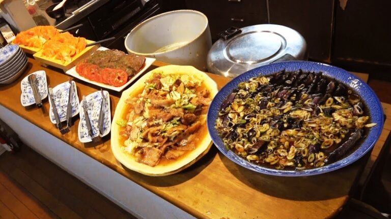 普通の台所で１８人前作るぞ！【豚バラとキャベツの炒め物・ナスの揚げびたし・牛モモのステーキ】