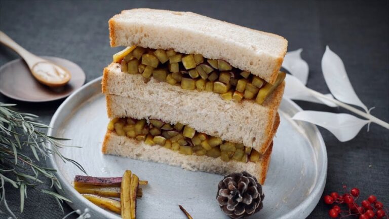 【炒めるだけ】上品なさつま芋サンド