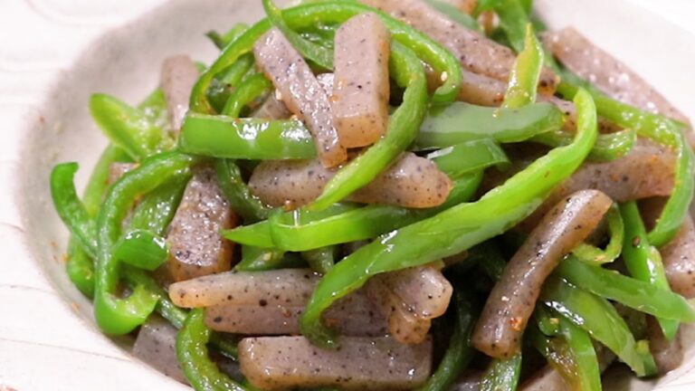 ピーマンとこんにゃくのきんぴら