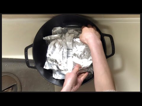 鶏のネギダレホイル焼き【STAUB】付け合わせと共にブレイザー28