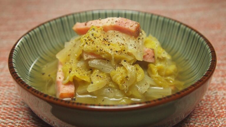 洋風な煮浸し【白菜ベーコン】