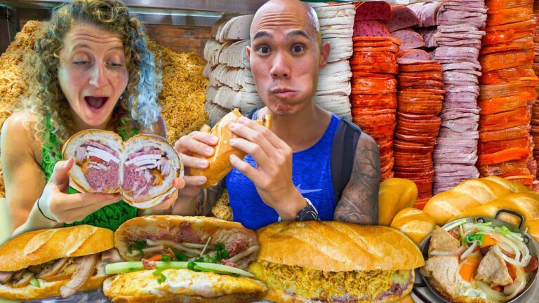 BIGGEST Banh Mi You’ve EVER Seen! EPIC Vietnamese Bánh Mì Street Food Tour in Saigon HCMC, Vietnam