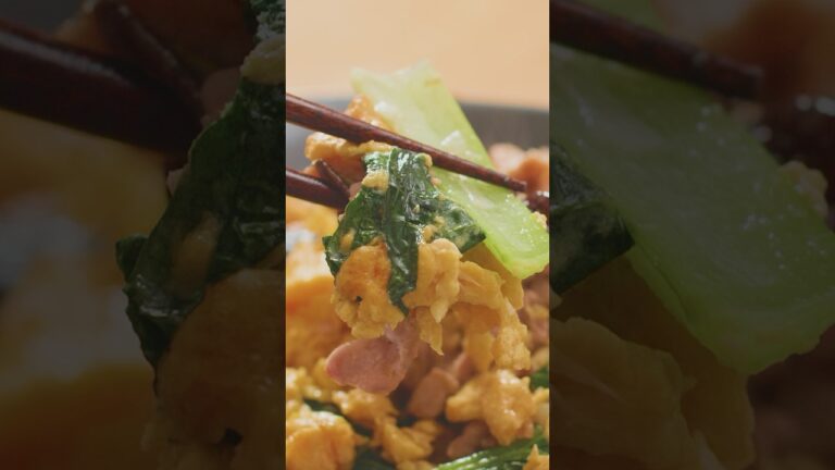 【豚肉とキクラゲの卵炒め】ご飯のお供にどうぞ！ #shorts