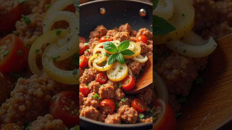 🍆 ギリシャ風ムサカ 🇬🇷 | 伝統的なナスとミートソースのグラタン – 本格地中海レシピ