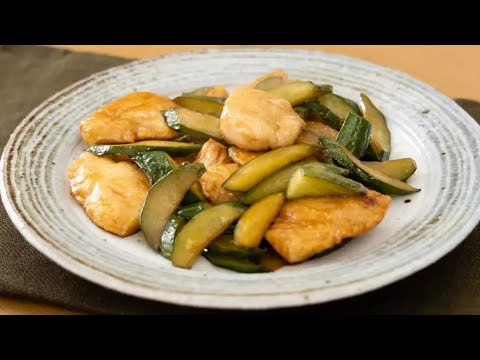 ささみときゅうりのさっぱり炒め